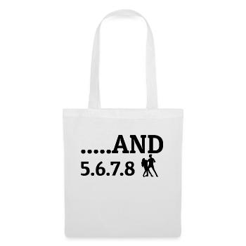 Danse Musique de danse - Sac en tissu - blanc - Devant