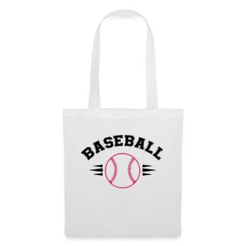 base-ball - Sac en tissu - blanc - Devant