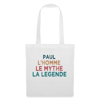 Paul la légende - Sac en tissu - blanc - Devant