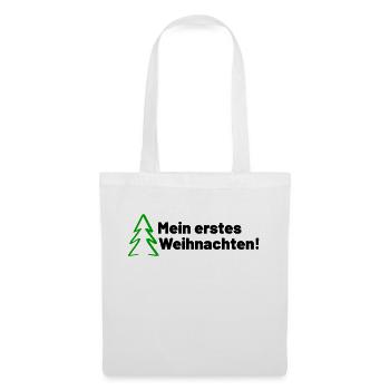 Mein erstes Weihnachten - Stoffbeutel - Weiß - Vorne