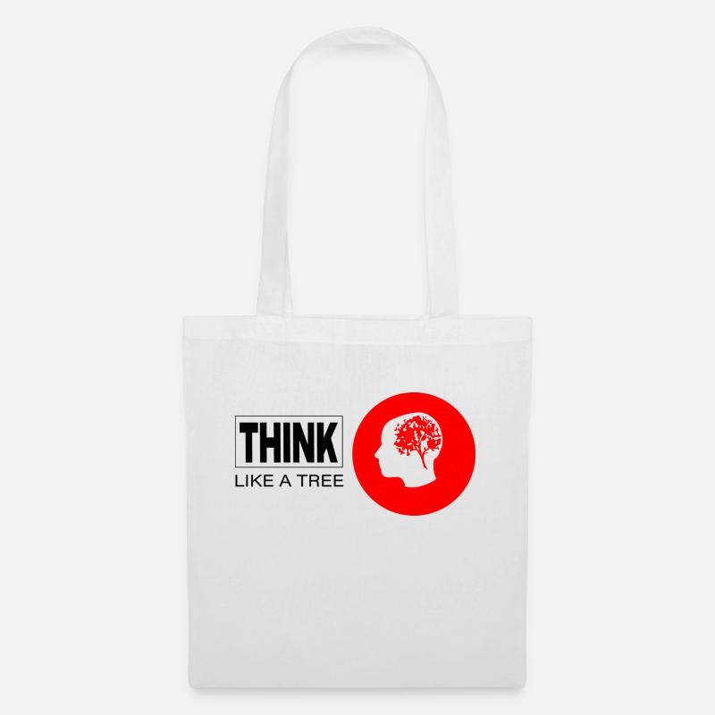Think like a Tree - Stoffbeutel - Weiß