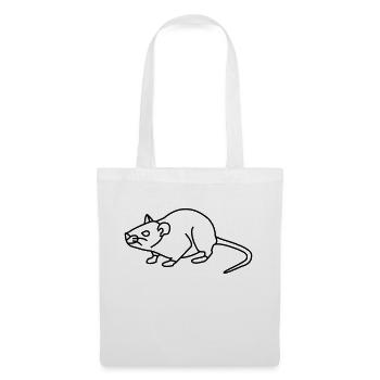 Maus - Stoffbeutel - Weiß - Vorne
