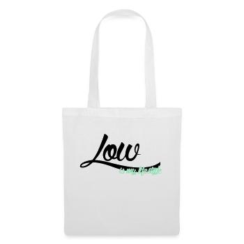 low is my lifestyle - Stoffbeutel - Weiß - Vorne