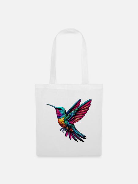 Kolibri - Stoffbeutel - Weiß