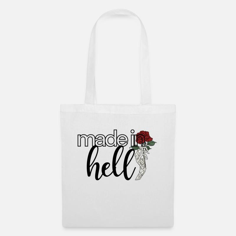 Made in Hell - Stoffbeutel - Weiß