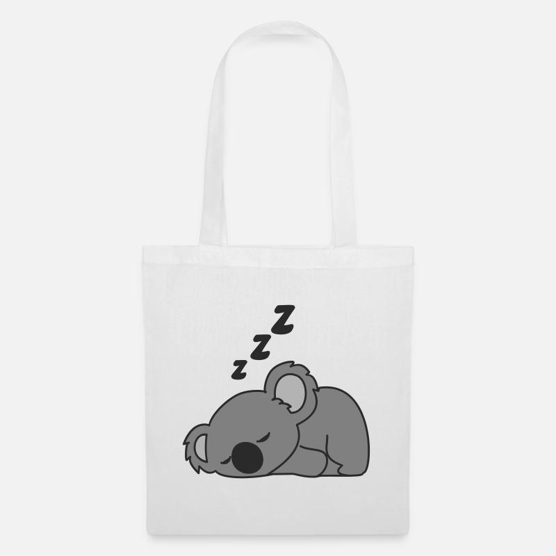 koala endormi - Sac en tissu - blanc