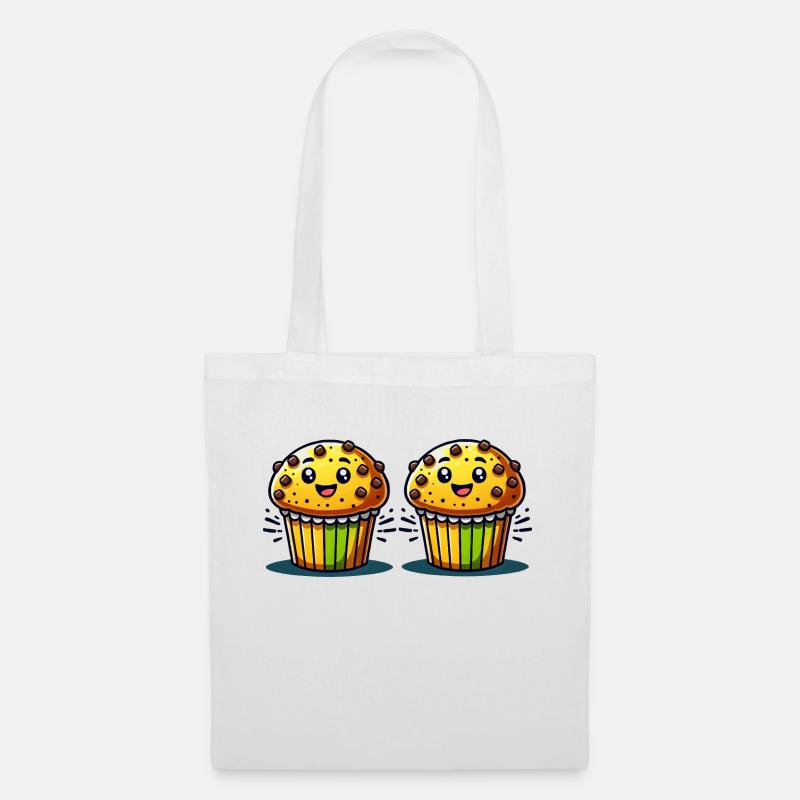 Muffin Comic - Stoffbeutel - Weiß