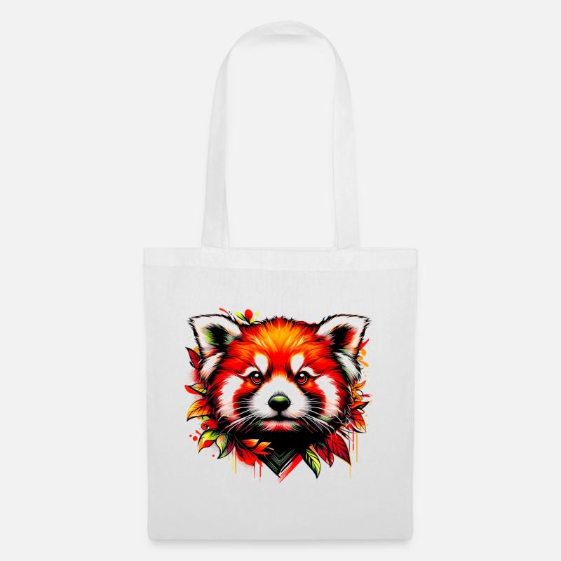 Red panda - Tote Bag - white