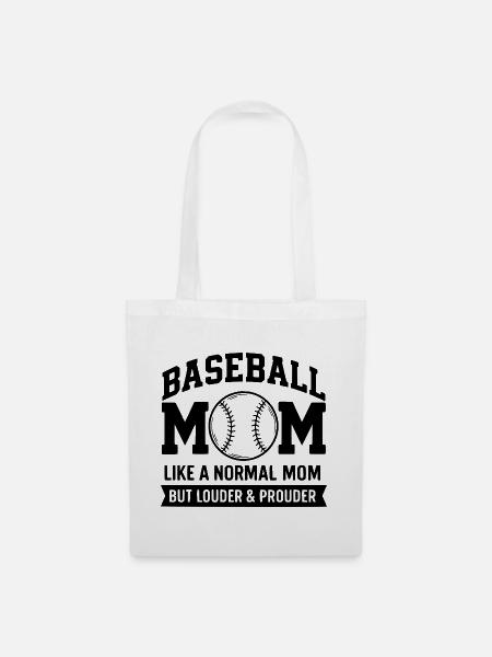 Stolze Baseball-Mutter Zitat Baseball-Mutter - Stoffbeutel - Weiß