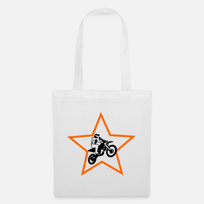 Motocross - Stoffbeutel - Weiß