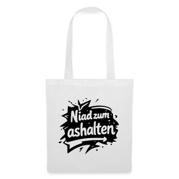 Niad zum ashalten - Stoffbeutel - Weiß - Vorne