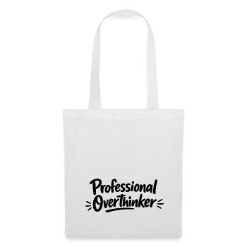 Professional OVERTHINKER Minimalist - Tote Bag - white - Front