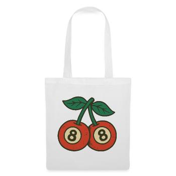 Playful Cherries Duo with Wide Eyes - Tote Bag - white - Front