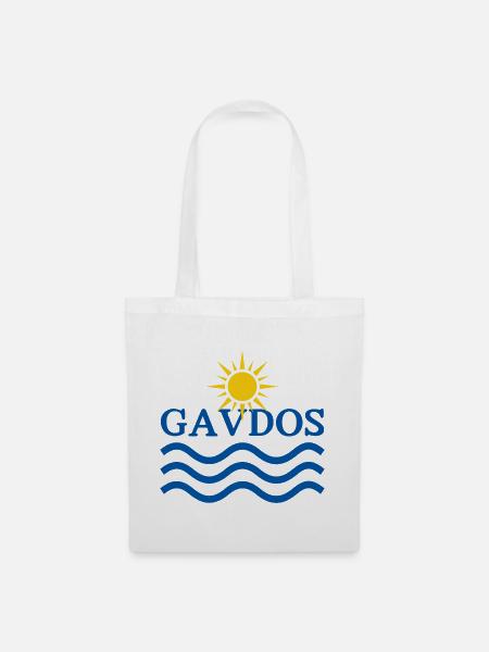 Gavdos Sonnenwellen-Logo - Stoffbeutel - Weiß