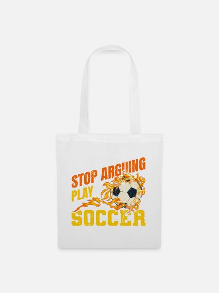 Fußball Witziger Spruch - Stoffbeutel - Weiß