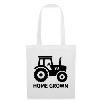 Tractor Home Grown Badge - Tote Bag - white - Front