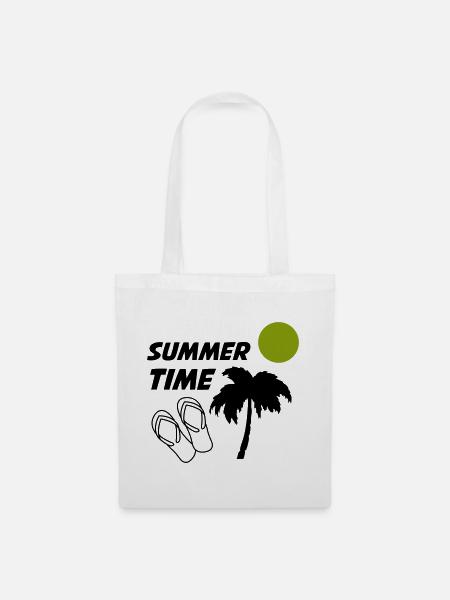 Summertime - Stoffbeutel - Weiß