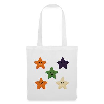 Five Spooky Little Stars - Stoffbeutel - Weiß - Vorne