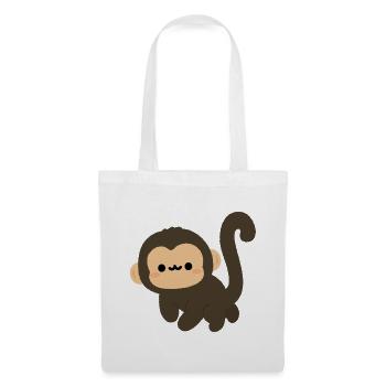Spider Monkey Cartoon Charm - Stoffbeutel - Weiß - Vorne