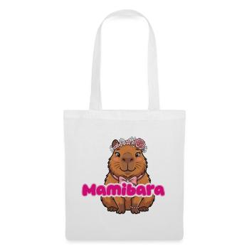 MamiBara Capybara - Stoffbeutel - Weiß - Vorne