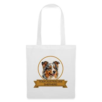 Team Australian Shepherd - Stoffbeutel - Weiß - Vorne