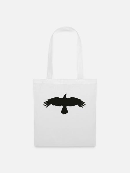CROW - Stoffbeutel - Weiß