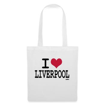 ich liebe liverpool by wam - Stoffbeutel - Weiß - Vorne