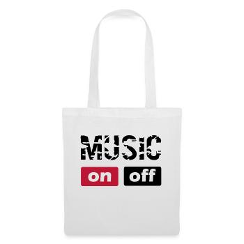 music - Stoffbeutel - Weiß - Vorne