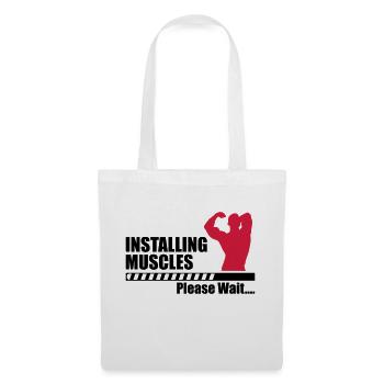 Installing Muscle - Sac en tissu - blanc - Devant