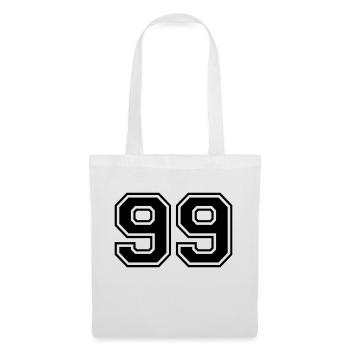 99 - Stoffbeutel - Weiß - Vorne