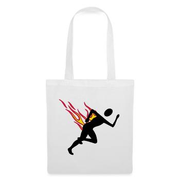 Jogger with flames - Tote Bag - white - Front