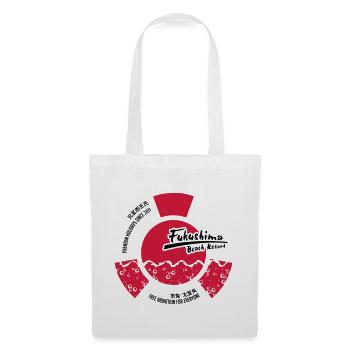 Fukushima Beach Resort (schwarzes CLASSIC-Shirt) - Stoffbeutel - Weiß - Vorne