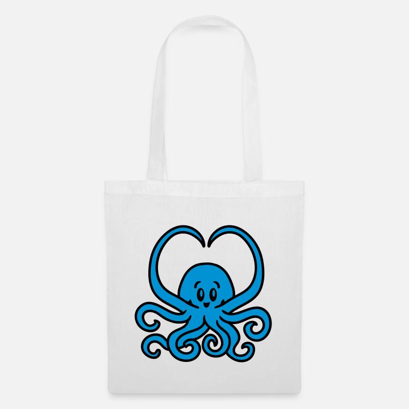 Squid heart - Tote Bag - white