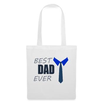 BEST DAD EVER - Stoffbeutel - Weiß - Vorne