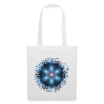 Blume des Lebens / flower of life - universe - Stoffbeutel - Weiß - Vorne