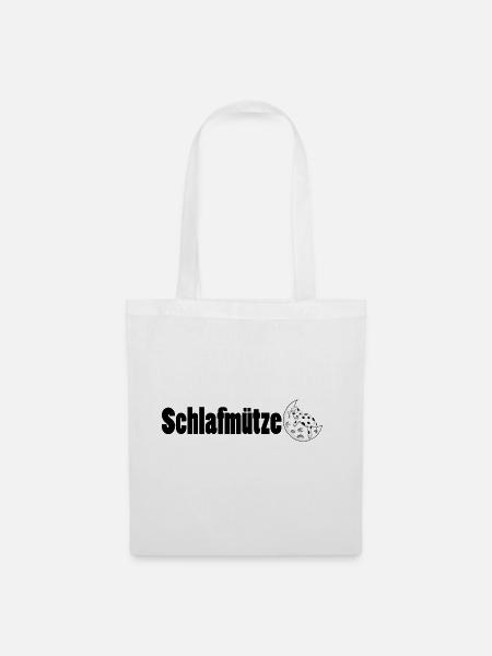 Schlafmuetze - Stoffbeutel - Weiß
