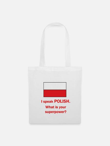 I speak polish - Stoffbeutel - Weiß