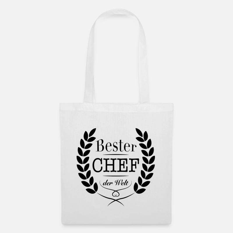 Bester Chef der Welt - Stoffbeutel - Weiß