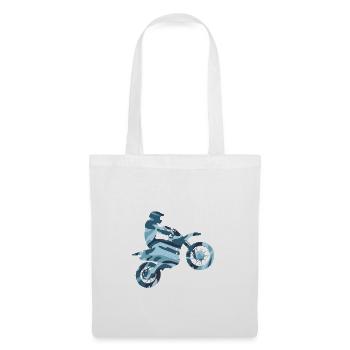 Motocross freestyle au look camouflage - Sac en tissu - blanc - Devant
