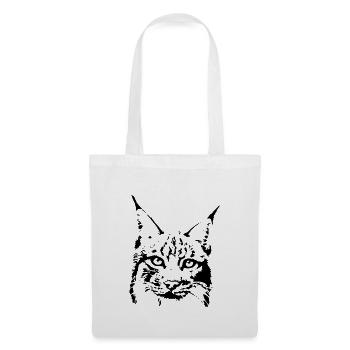 Chat Lynx chat sauvage - Sac en tissu - blanc - Devant