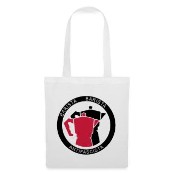 Barista Baristia Antifascista - Café pour la gauche - Sac en tissu - blanc - Devant