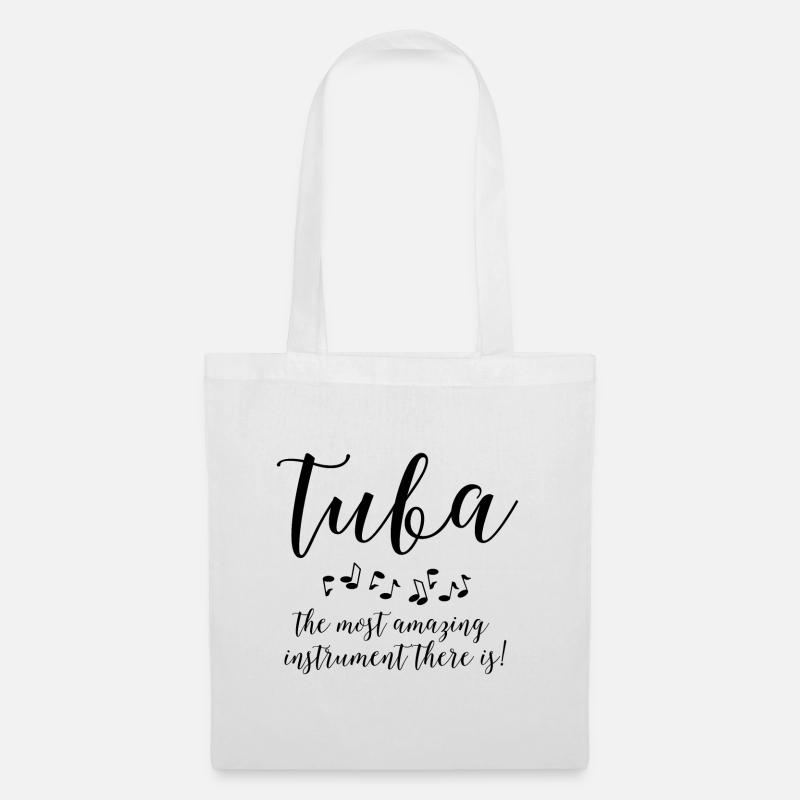 Tolle Tuba - Stoffbeutel - Weiß
