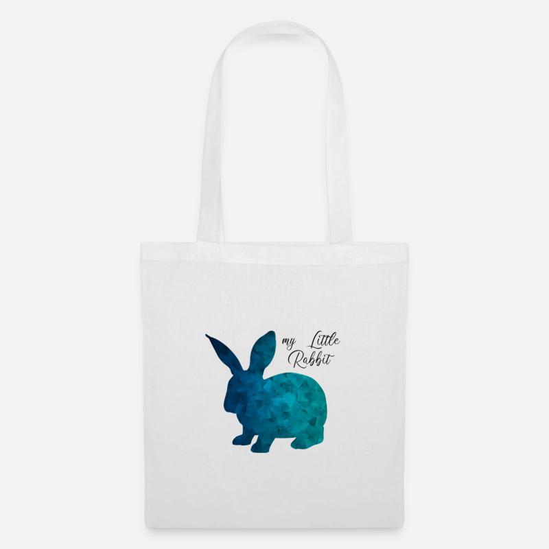 Hase Kaninchen Rabbit abstrakt - Stoffbeutel - Weiß