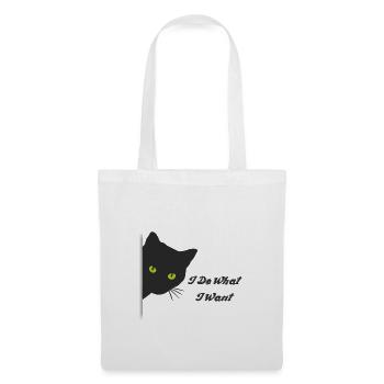 Cat Black Cat Animal Love Pet Gift - Tote Bag - white - Front