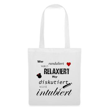 Leben retten Herz Krankenschwester Geschenk Shirt - Stoffbeutel - Weiß - Vorne