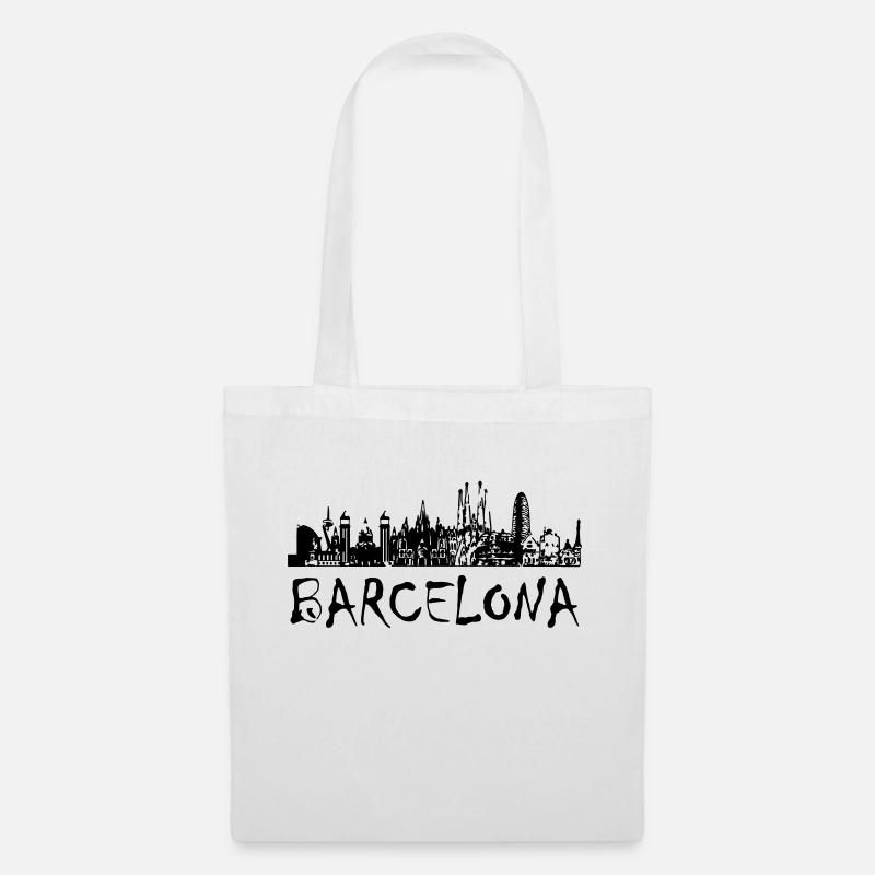 Barcelona - Stoffbeutel - Weiß