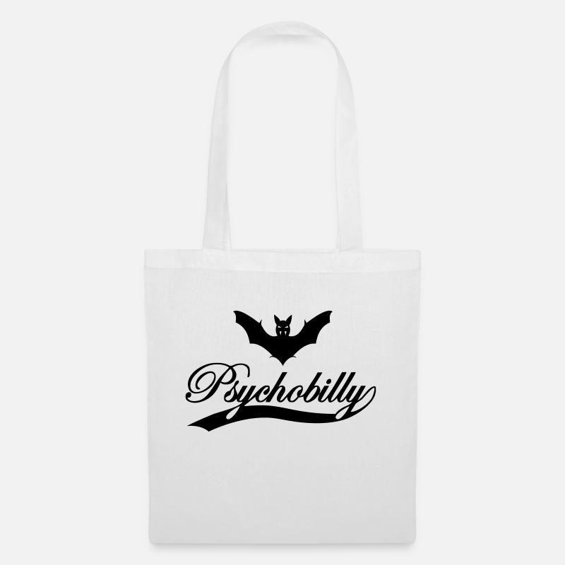 batte de psychobilly - Sac en tissu - blanc