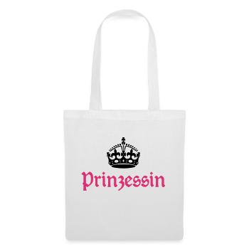 Prinzessin Krone - Stoffbeutel - Weiß - Vorne