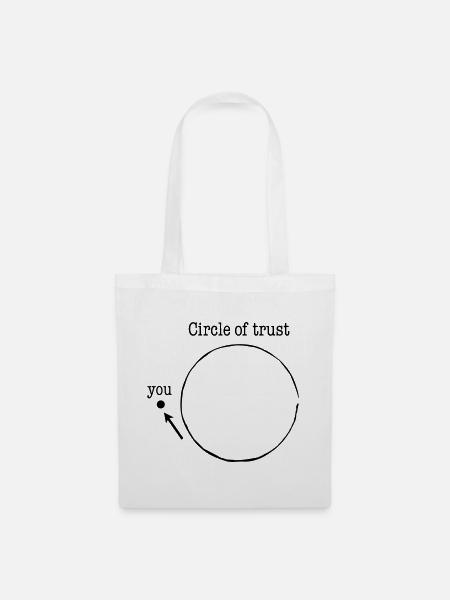 circle of trust - Stoffbeutel - Weiß