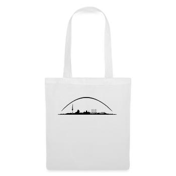 Hannover // Skyline // Silhouette // Skylineshirt - Stoffbeutel - Weiß - Vorne